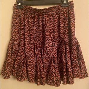 Shop Neighbor animal print flippy skirt size Large